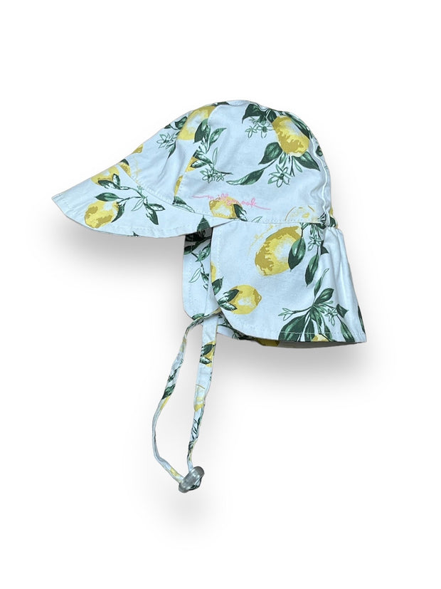 Size 0-12 month Milly Mook white lemon sun hat Default Title / 0-12 / Girl