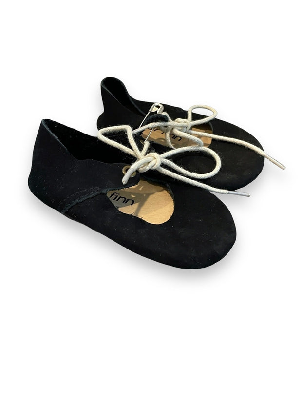 Size 3 infant Piper Finn black soft sole lace-up mary janes Default Title / 3 / -