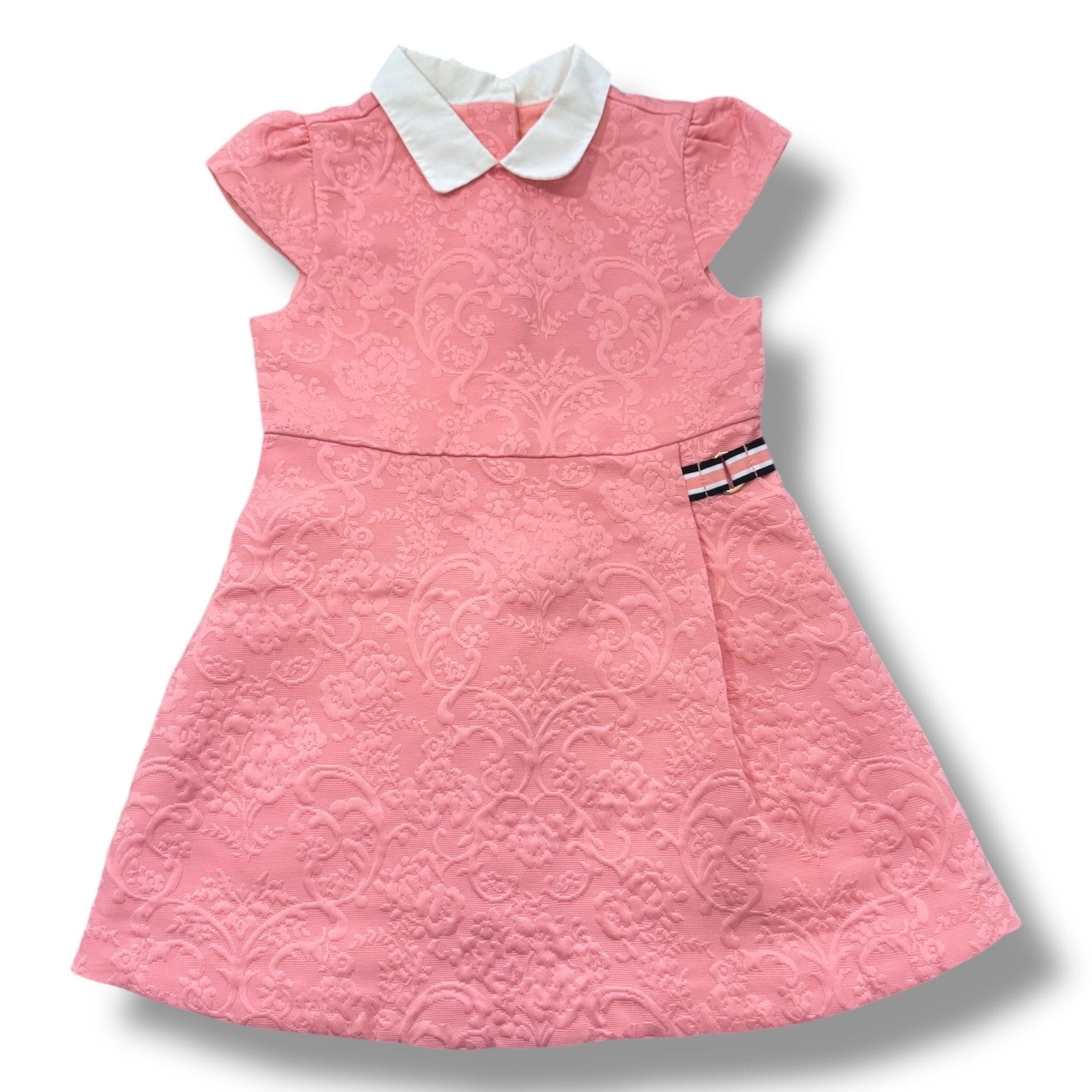 SIze 3 Janie and Jack light pink jacquard dress with white collar Default Title / 3 / Girl