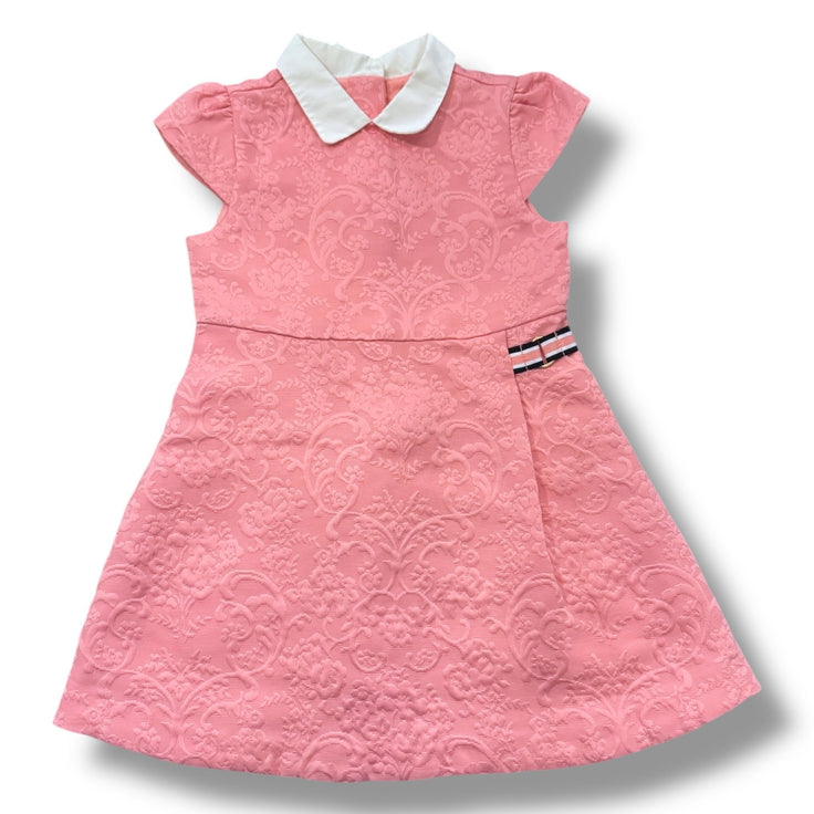 SIze 3 Janie and Jack light pink jacquard dress with white collar Default Title / 3 / Girl