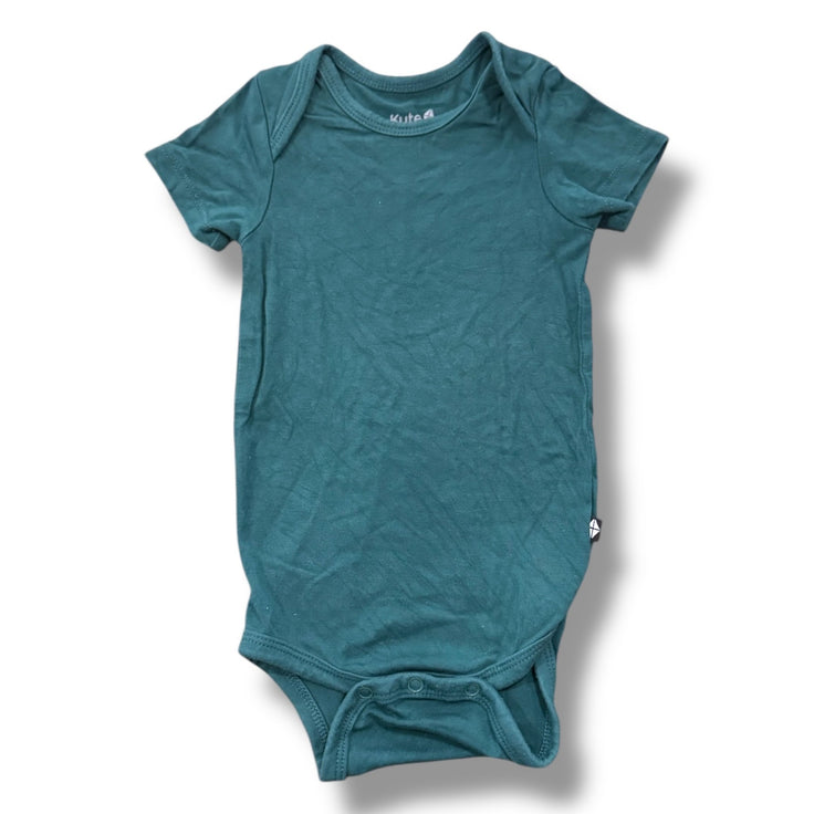 Size 3-6 month Kyte dark green short sleeve onesie Default Title / 3-6 month / Boy