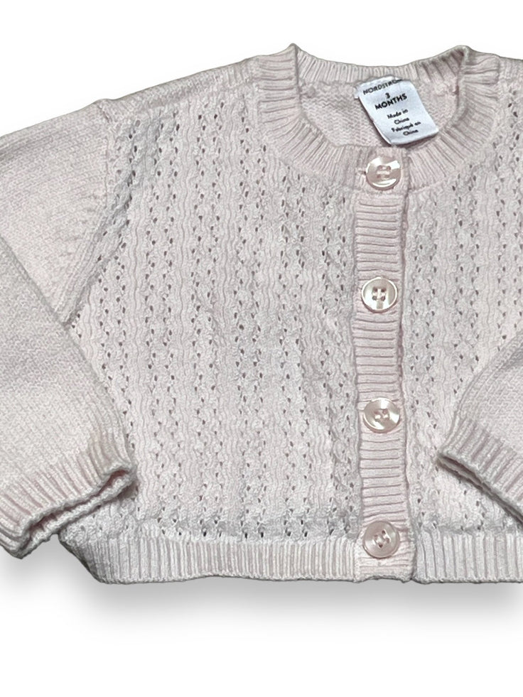 Size 3 Months Nordstrom pink cardigan sweater Default Title / 3 / Girl
