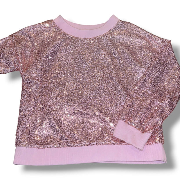 Size 8 Havengirl pink sequin sweatshirt Default Title / 8 / Girl