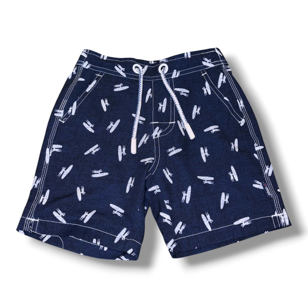 Size 4 Johnnie-O navy board shorts w/ white surfers Default Title / 4 / Boy