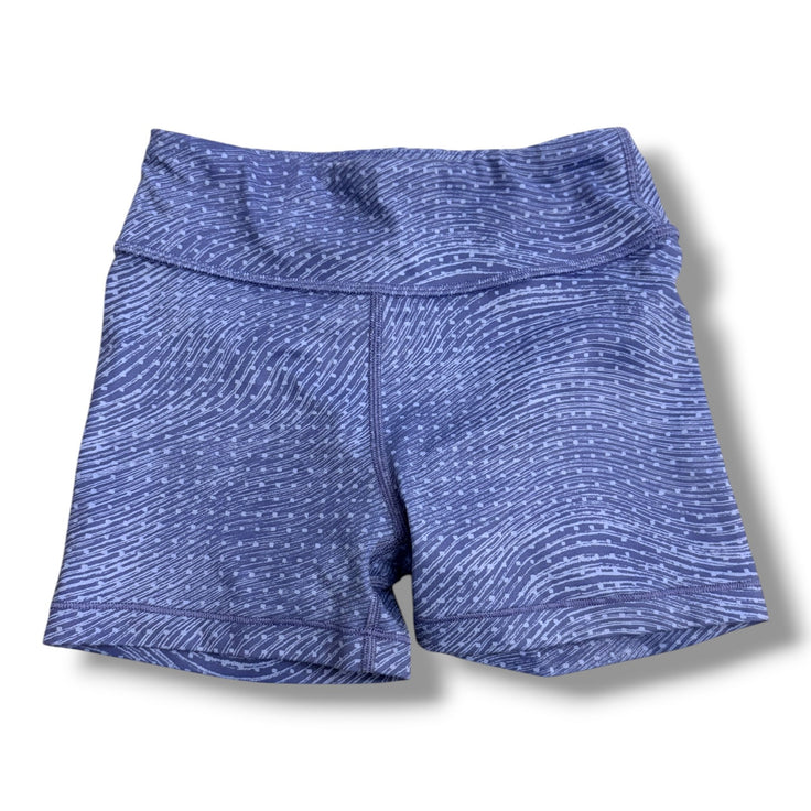 Size 7 Athleta purple bike shorts with light gray design Default Title / 7 / Girl