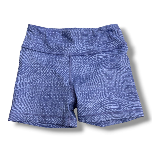 Size 7 Athleta purple bike shorts with light gray design Default Title / 7 / Girl