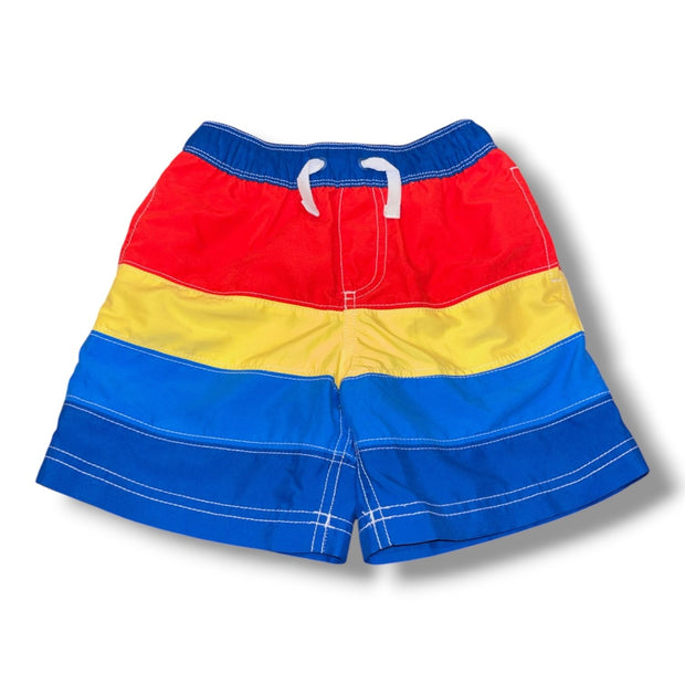 Size 4 Hanna Andersson red/yellow/blue striped swim trunks Default Title / 4 / Boy