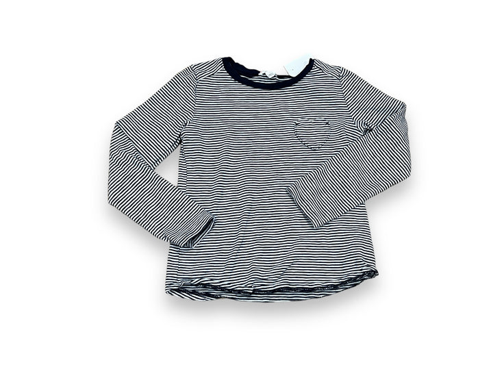 Size 4-5 Crewcuts navy/white striped long sleeve tee Default Title / 5-Apr / Girl