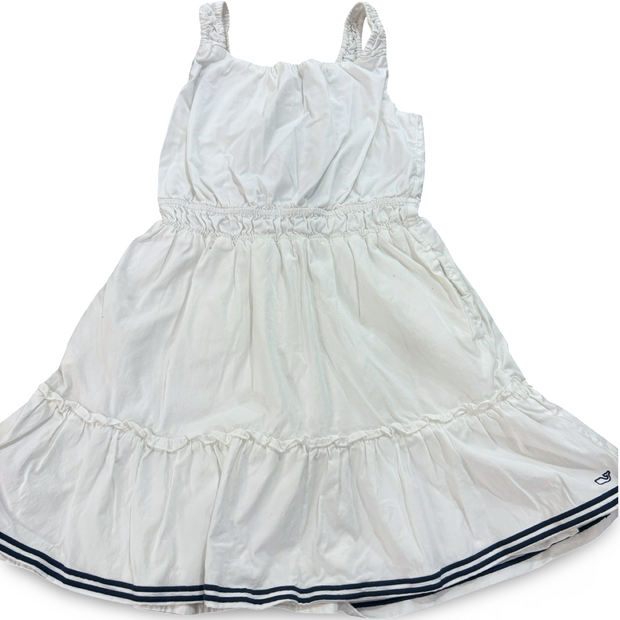 Size 10/12 Vineyard Vines tier dress with navy trim Default Title / 12-Oct / Girl