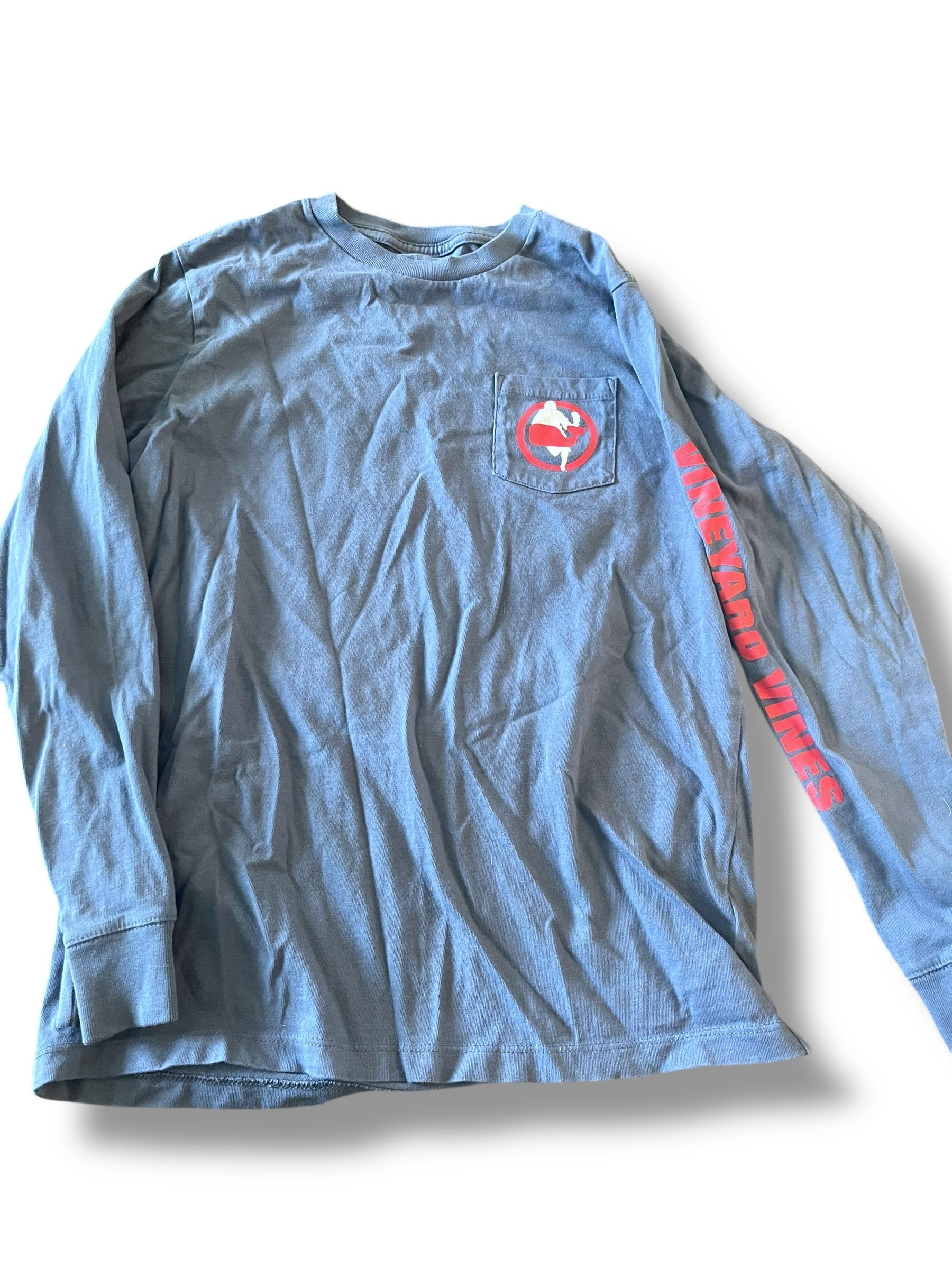 Size 12-14 Vineyard Vines blue lacrosse long sleeve Default Title / 14-Dec / Boy