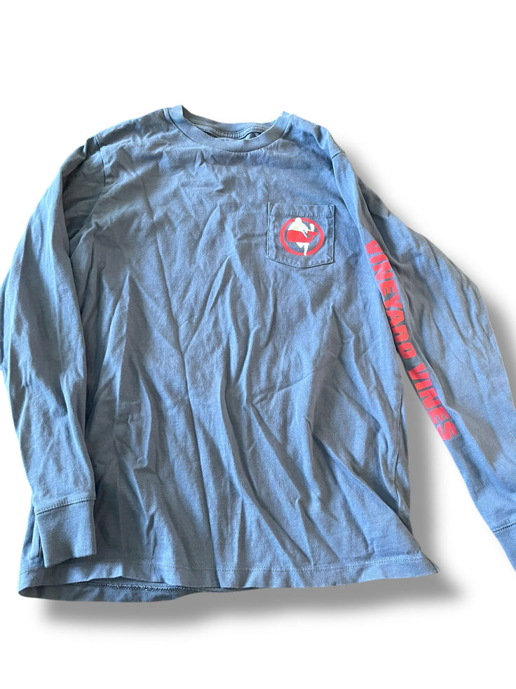 Size 12-14 Vineyard Vines blue lacrosse long sleeve Default Title / 14-Dec / Boy