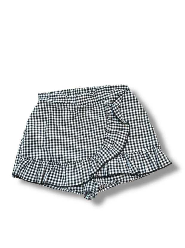 Size 2T/3T Tullabee black and white gingham skort Default Title / 3-Feb / Girl
