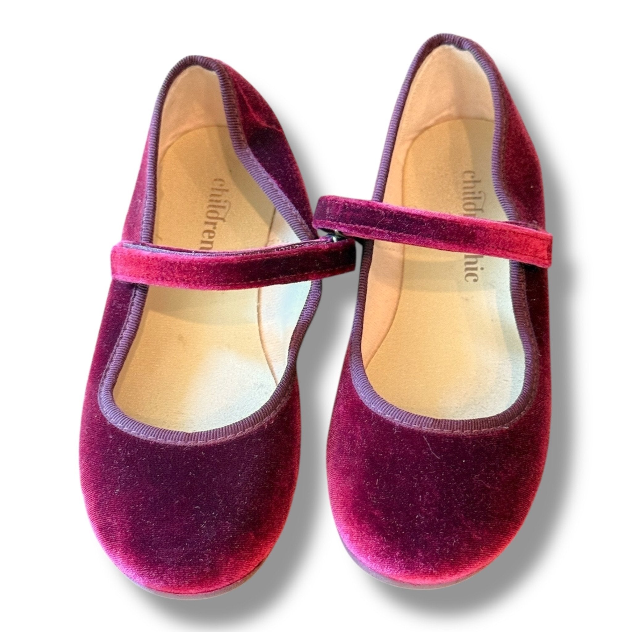 Size 13 (30) Childrenchic Burgundy Mary Janes Default Title / 13 / -