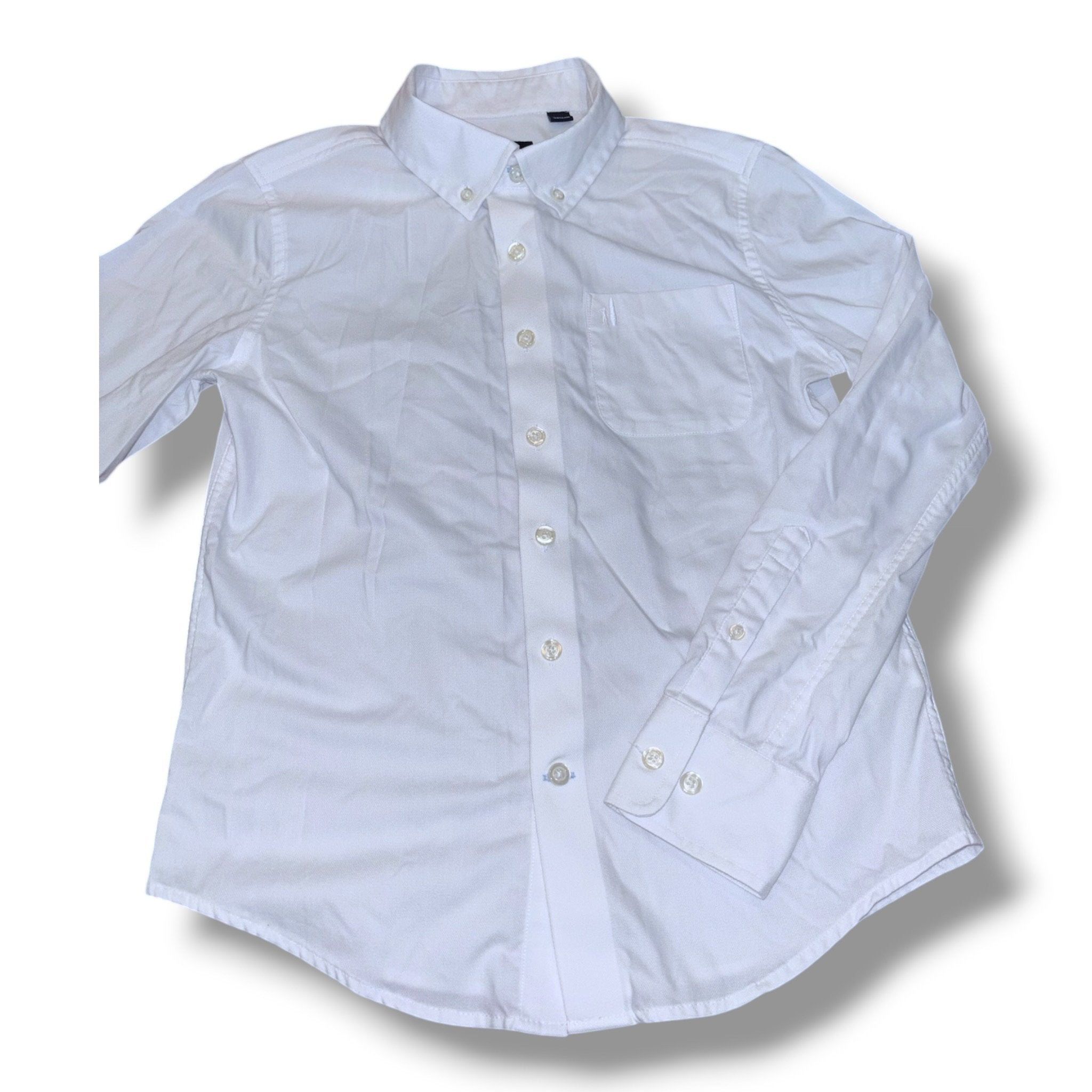 Size 10 Johnnie-O white button-up shirt Default Title / 10 / Boy