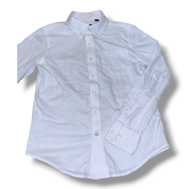 Size 10 Johnnie-O white button-up shirt Default Title / 10 / Boy