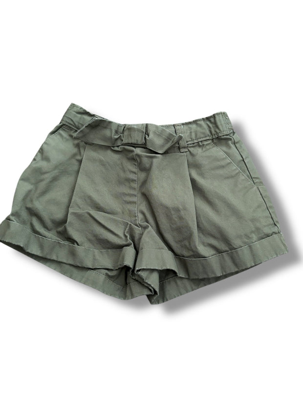 Size 12-18 months Janie and Jack hunter green pull-on shorts with bow Default Title / 12-18 month / -