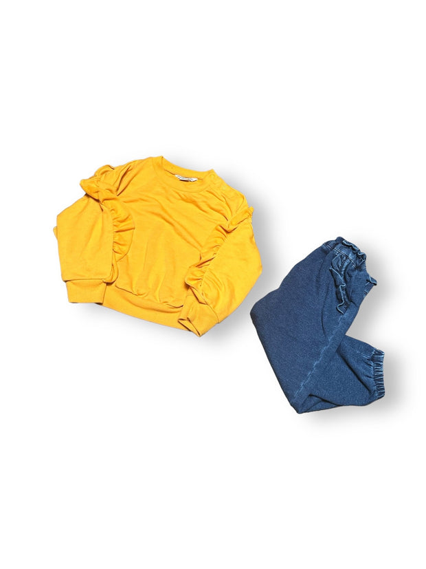 Size 18 month Habitual pull on jean color pants Default Title / 18 month / Girl