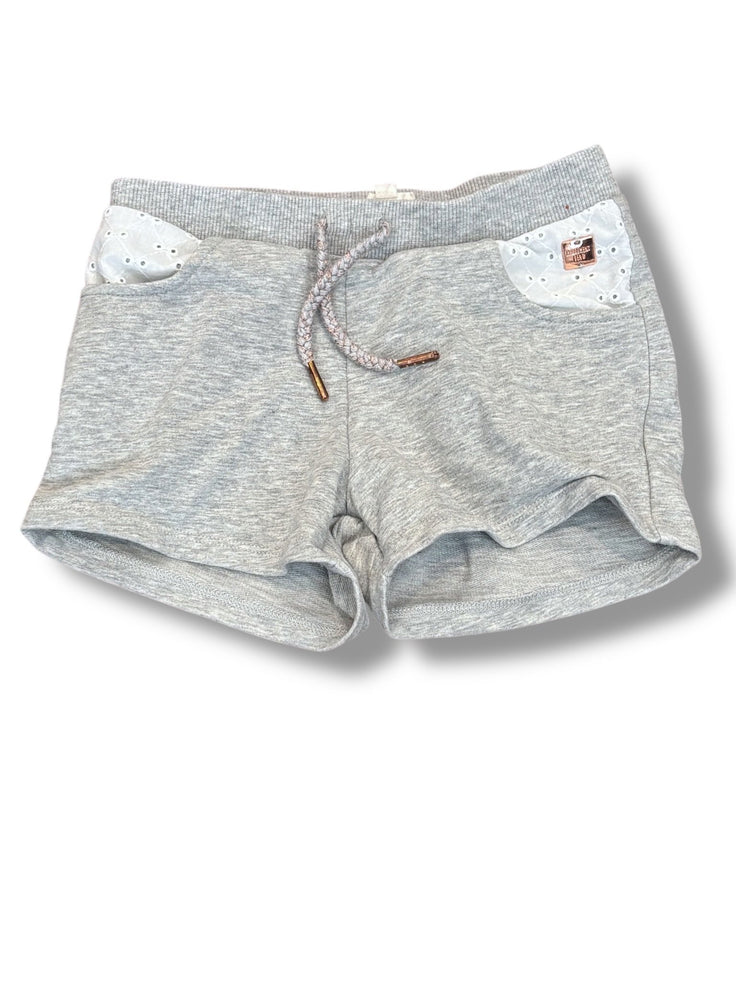 Size 5 Carrement Beau heather gray sweatshorts w/ rose gold accents, eyelet pockets Default Title / 5 / Girl