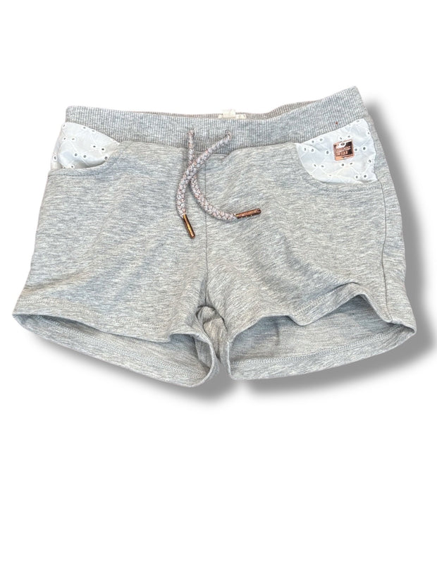 Size 5 Carrement Beau heather gray sweatshorts w/ rose gold accents, eyelet pockets Default Title / 5 / Girl