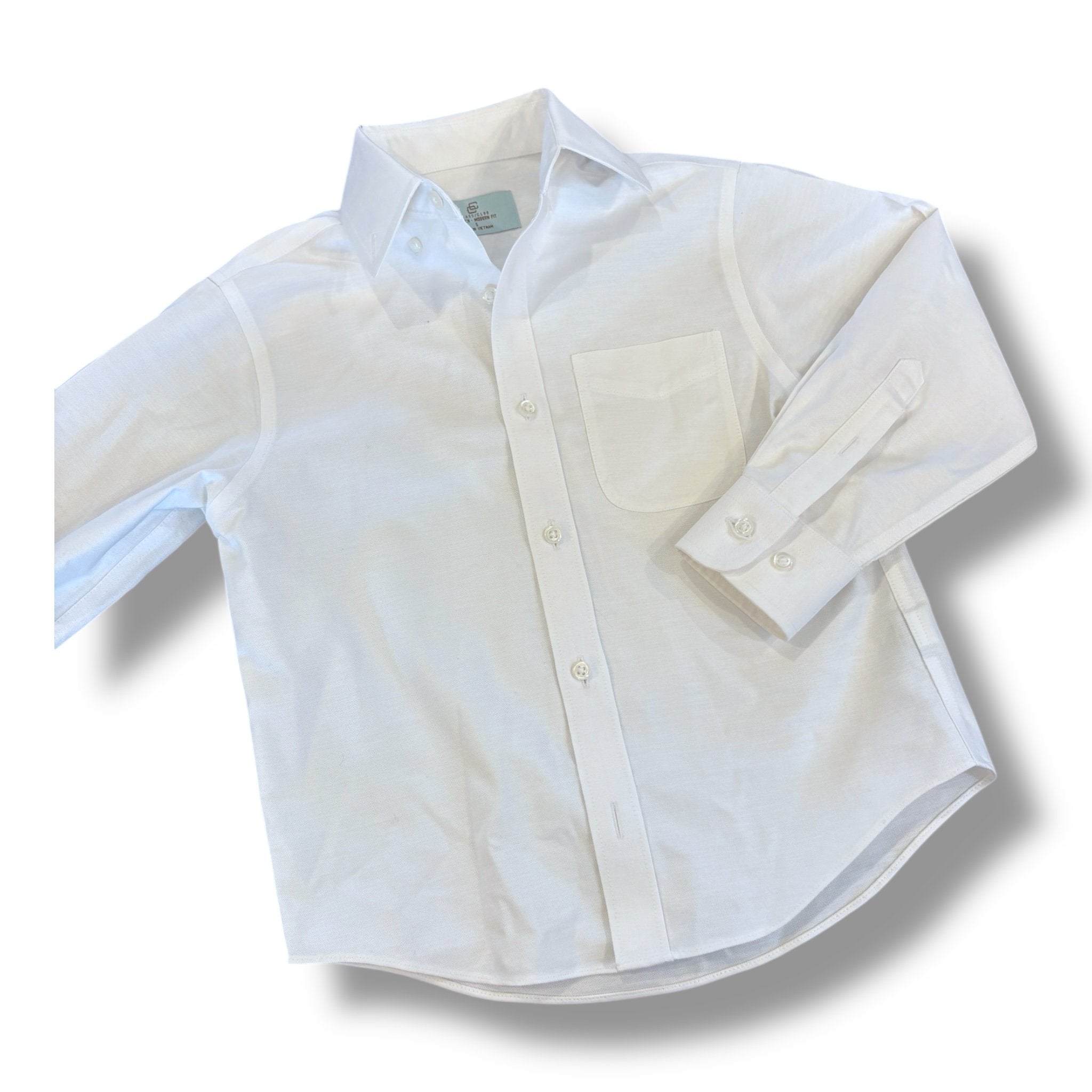 Size 3 Little English white collared shirt Default Title / 3 / Boy