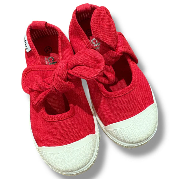 Size 25 (8) Cienta red shoes w/ bows NEW Default Title / 25 / -