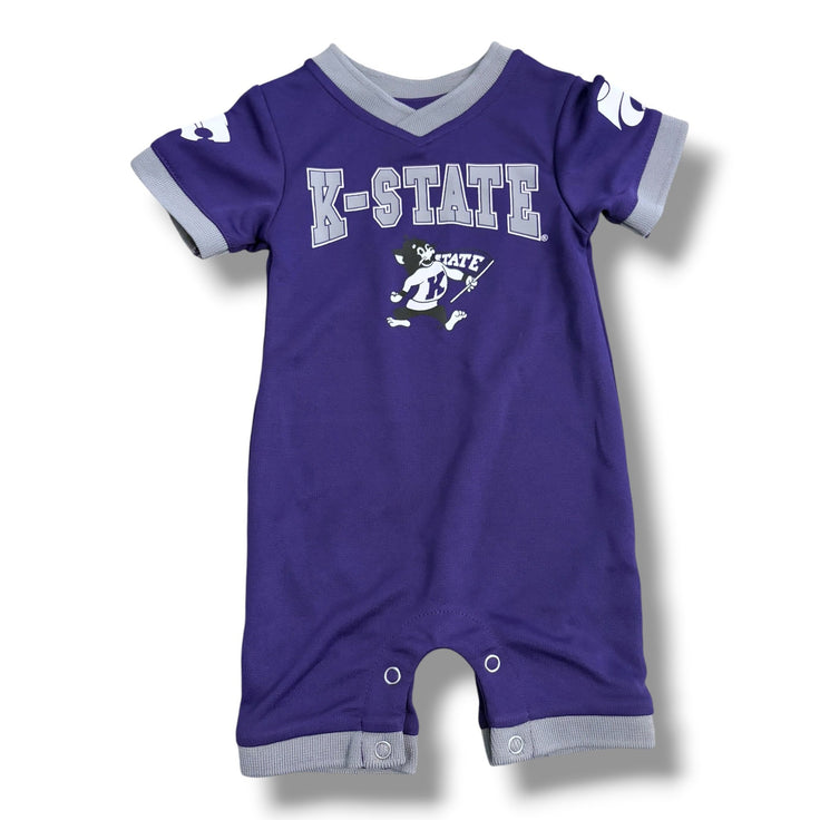 Size 0-3 month Colosseum purple K-State romper Default Title / 0-3 month / -