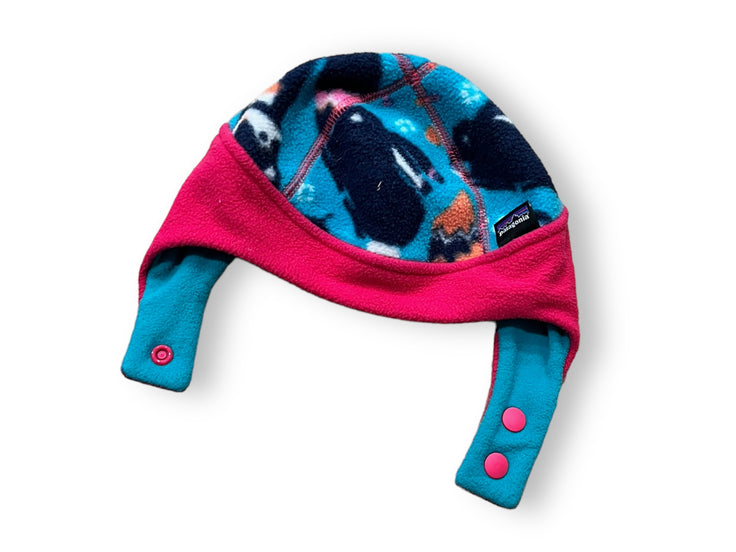 Size. 3-6 month Patagonia teal/pink winter animal hat Default Title / 3-6 month / -