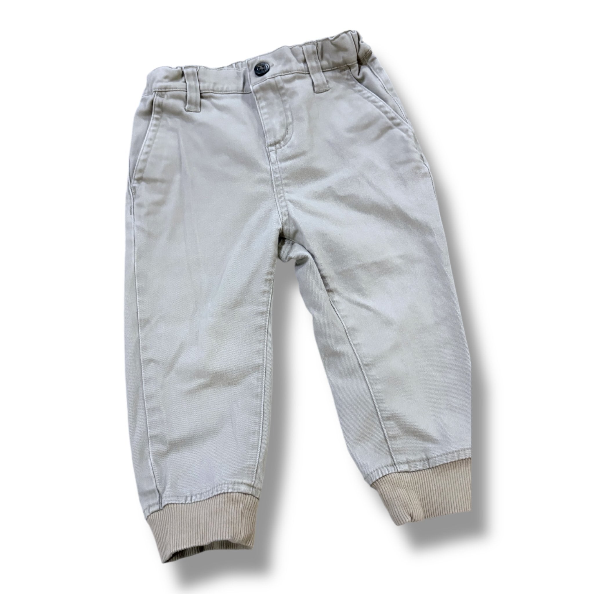 Size 18-24 month Janie and jack khaki joggers Default Title / 18-24 month / Boy
