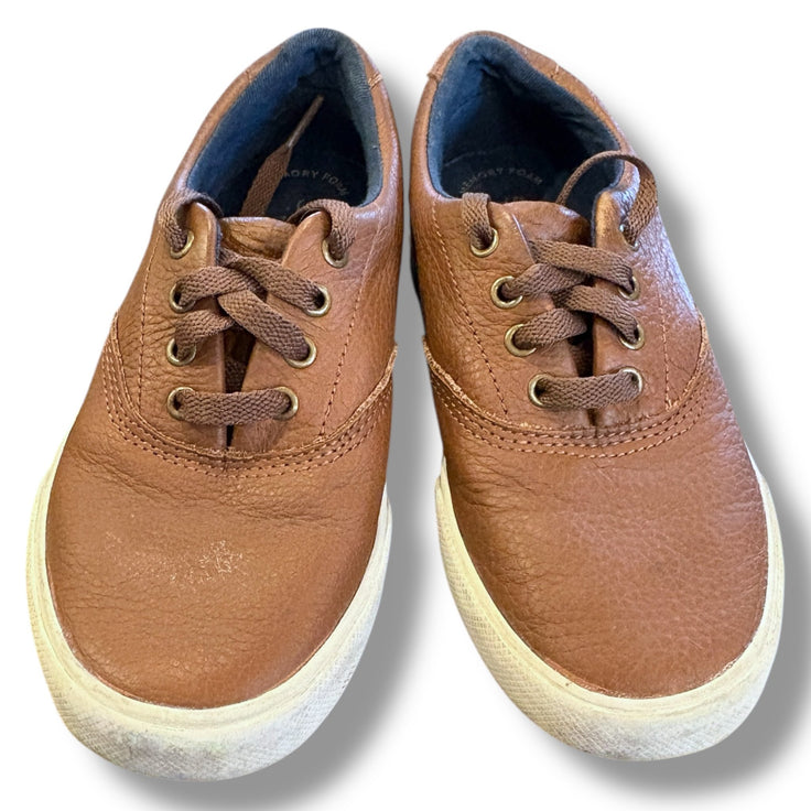 Size 13 toddler Sperry tan lace up leather sneakers, wear on soles Default Title / 13 / -
