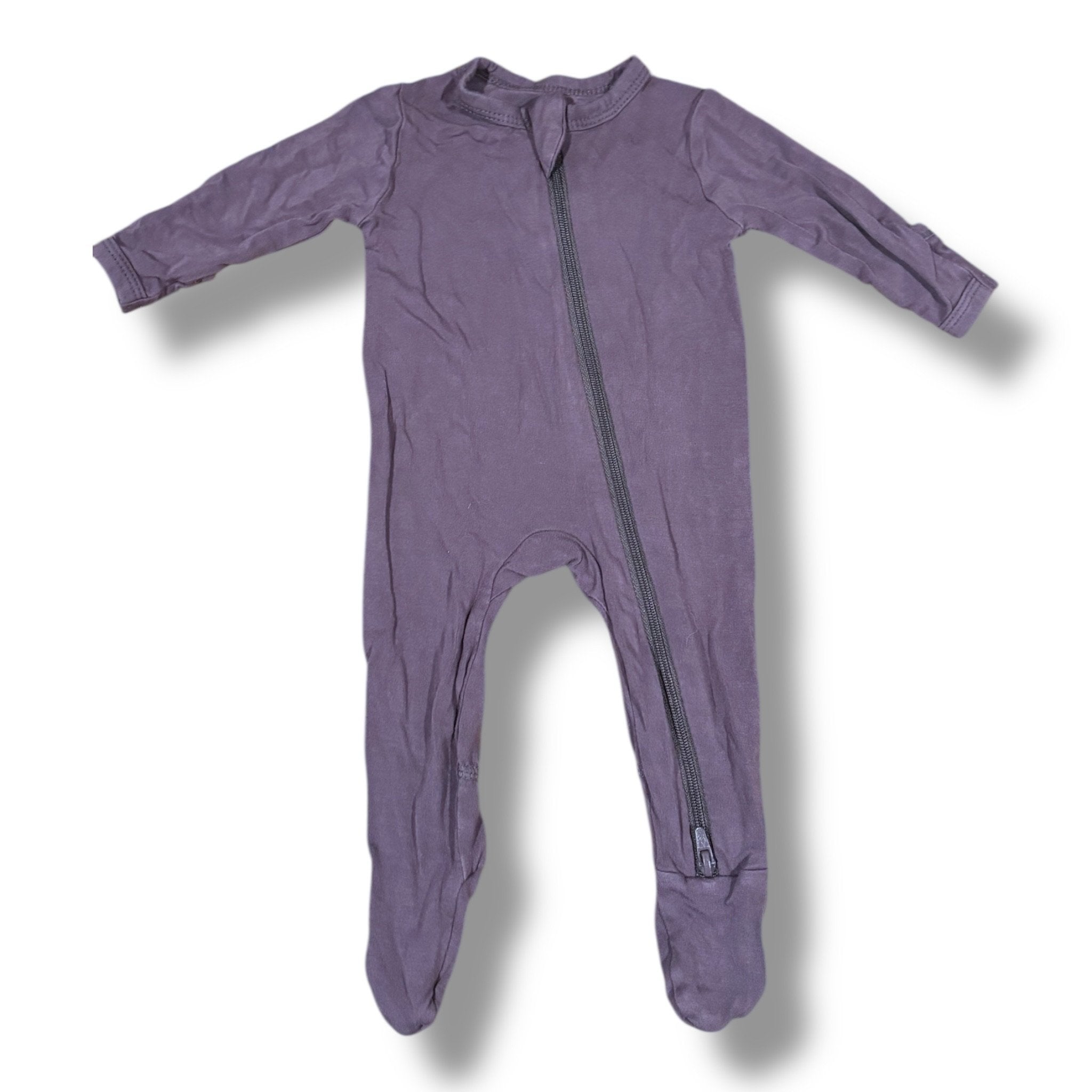 Size Newborn Kyte Baby plum purple sleeper Default Title / Newborn / Girl