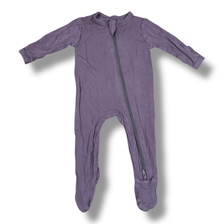Size Newborn Kyte Baby plum purple sleeper Default Title / Newborn / Girl