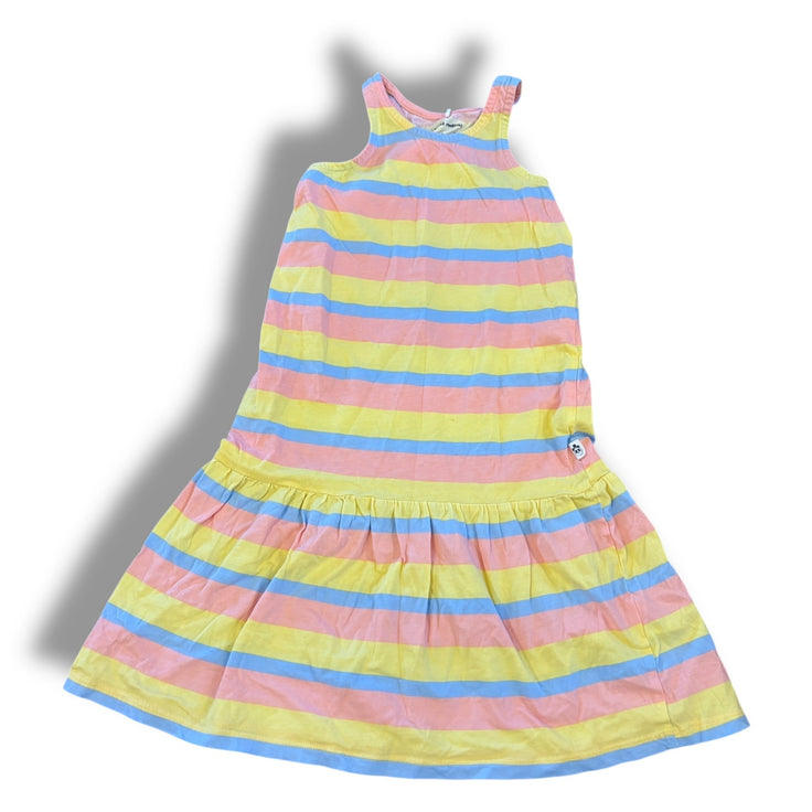 Size 3-5 Mini Rodini peach/blue/yellow stripe tank dress Default Title / 5-Mar / Girl