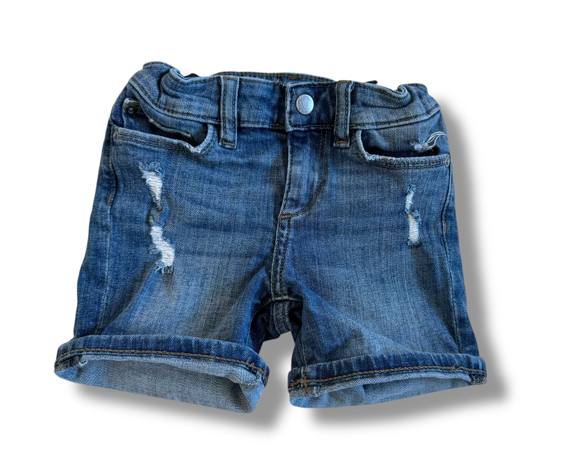 Size 5 DL1961 denim shorts with distressed look Default Title / 5 / Girl
