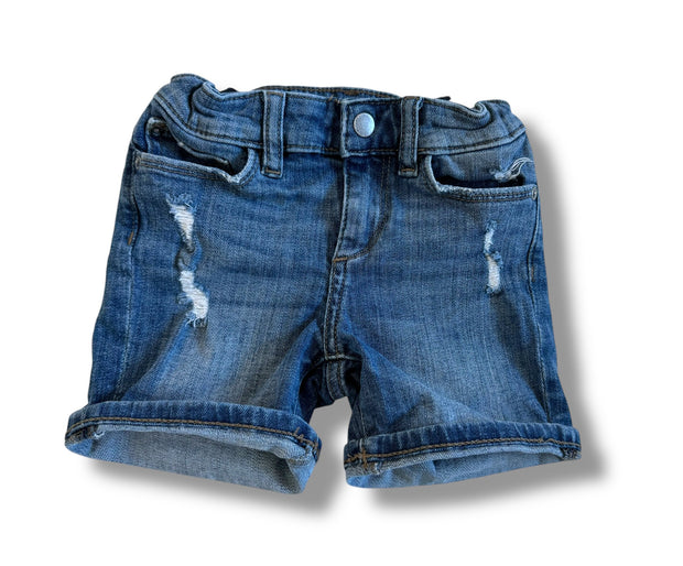 Size 5 DL1961 denim shorts with distressed look Default Title / 5 / Girl
