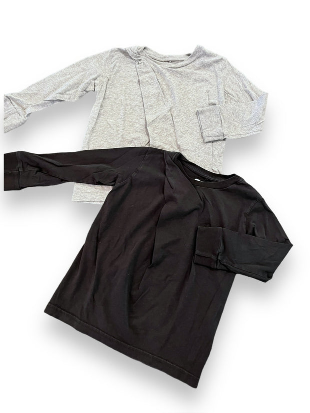 Size 2-3 Nununu black and grey tee set Default Title / 3-Feb / Girl