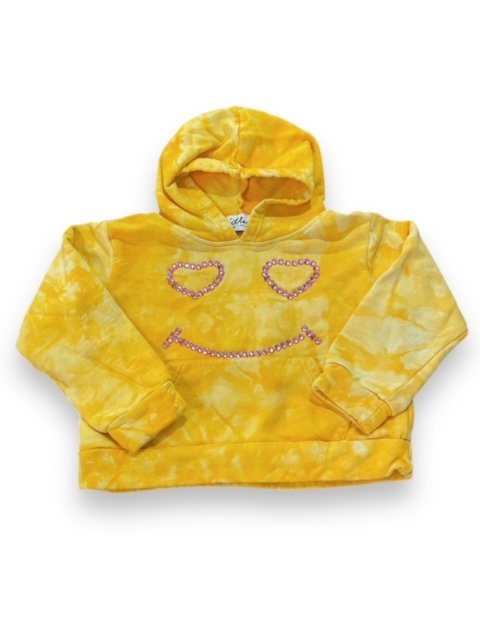 Size 2 Lola and the Boys yellow happy face hoodie Default Title / 2 / Girl