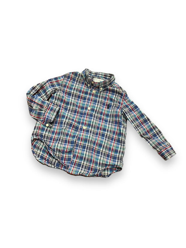 Size 24 month Ralph Lauren plaid button up with black horse Default Title / 2 / Boy