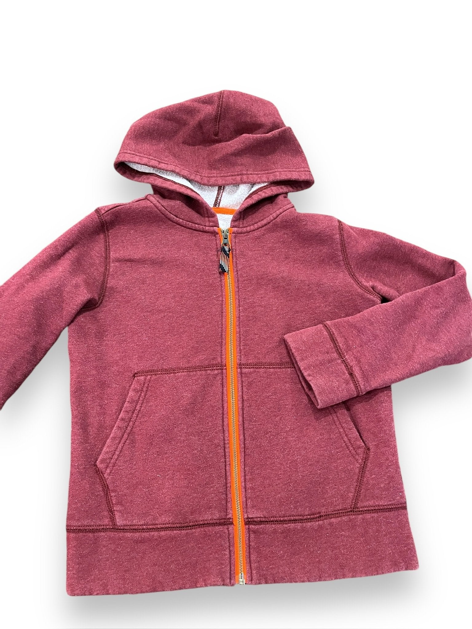 Size 8/9 Crewcuts red front zip sweatshirt with hood Default Title / 9-Aug / Boy