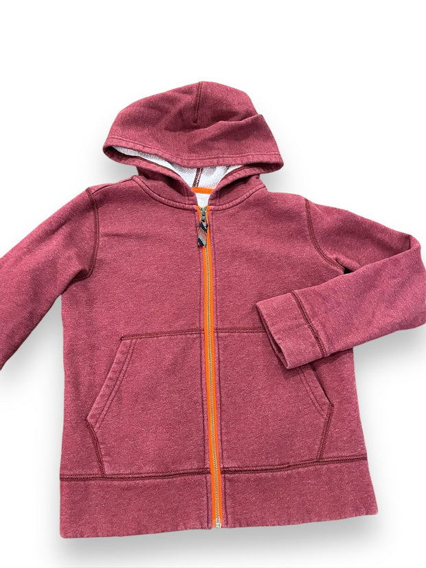 Size 8/9 Crewcuts red front zip sweatshirt with hood Default Title / 9-Aug / Boy