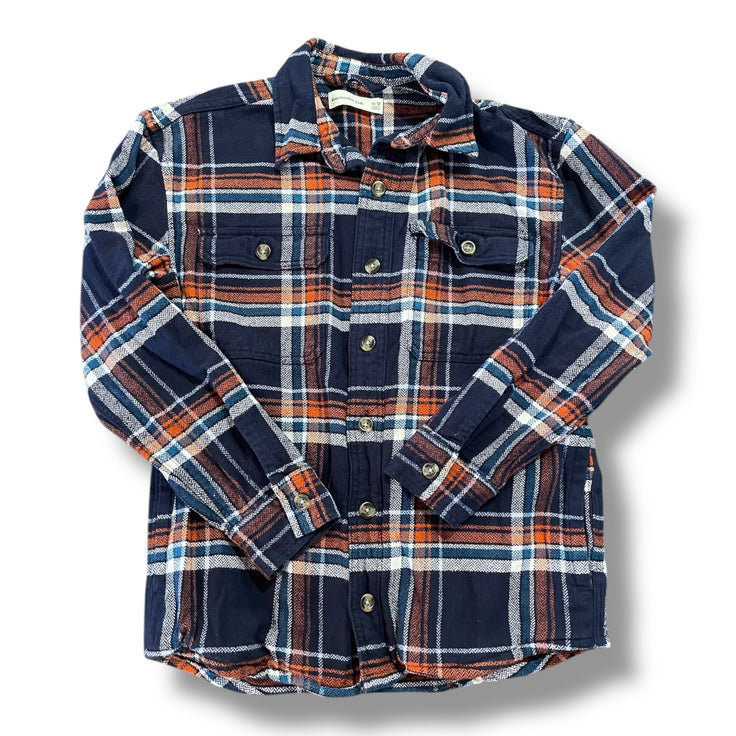 Size 11/12 Abercrombie navy/orange/white flannel Default Title / 12-Nov / Boy