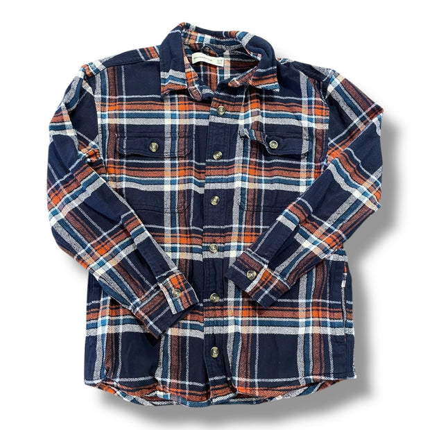 Size 11/12 Abercrombie navy/orange/white flannel Default Title / 12-Nov / Boy