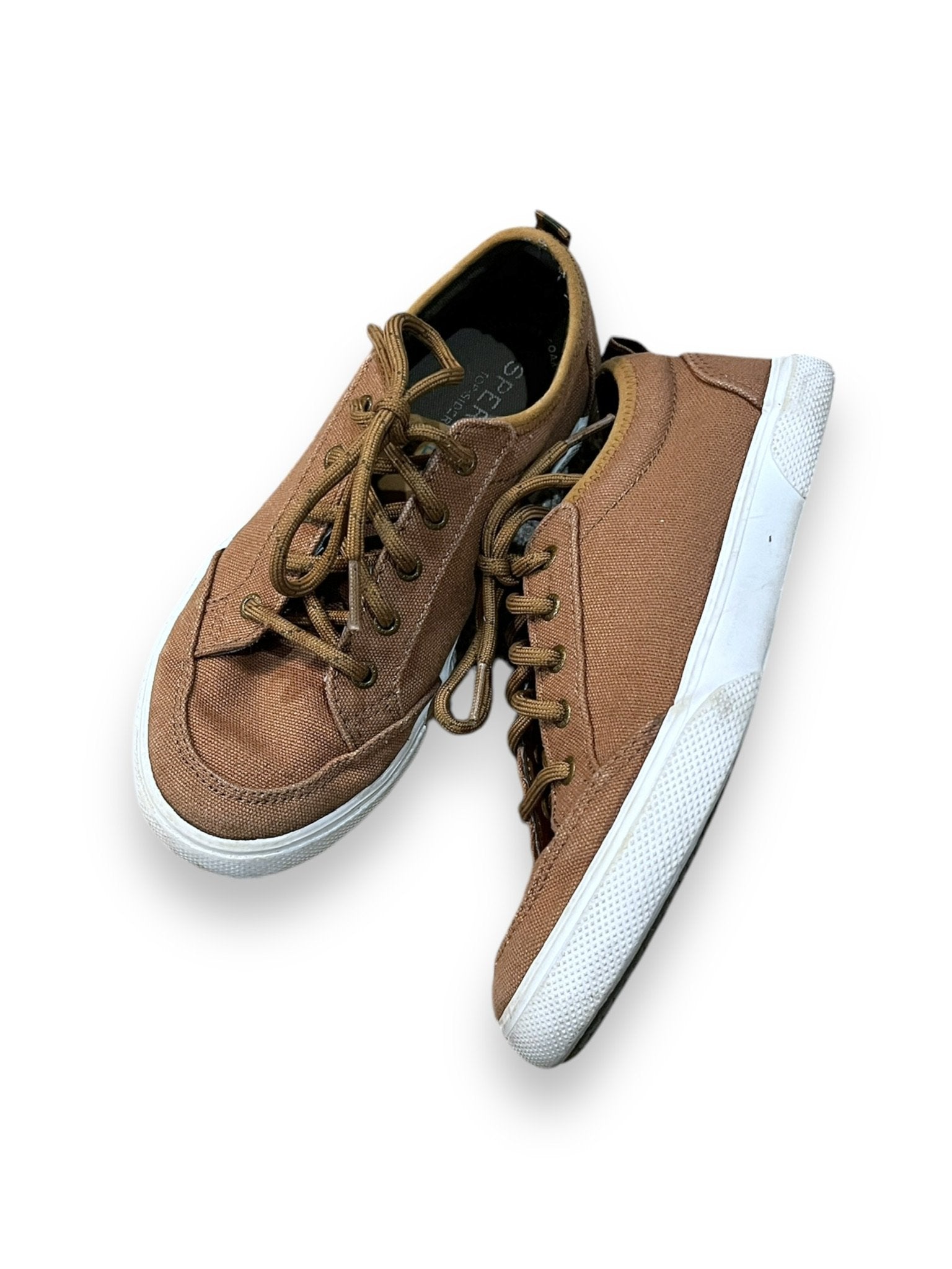 Size 2 Sperry Brown Lace Up Sneakers Default Title / 2 / Boy