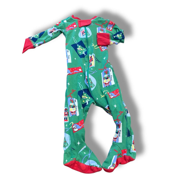Size 3-6 month TBBC green christmas tags night night sleeper Default Title / 3-6 month / -