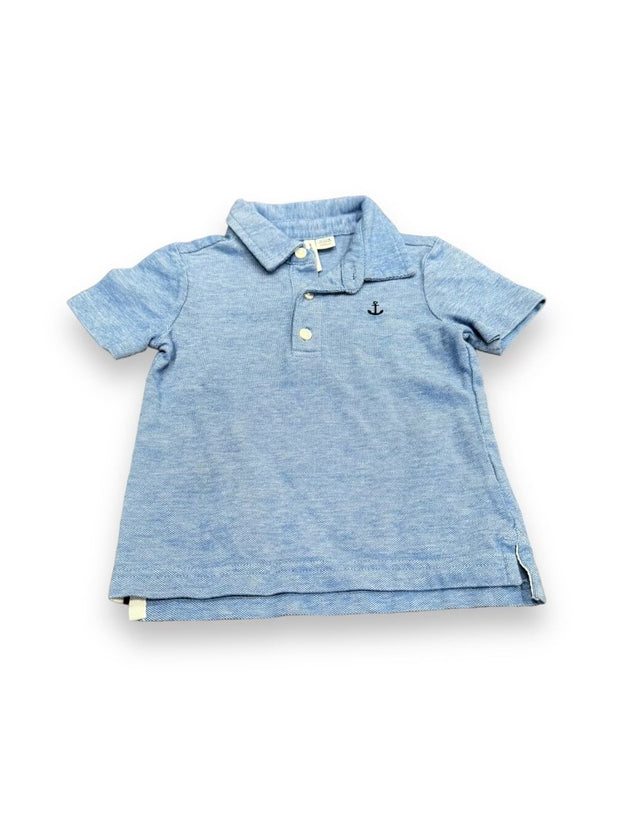 size 12-18 months Janie and Jack blue polo with anchor Default Title / 12-18 month / Boy