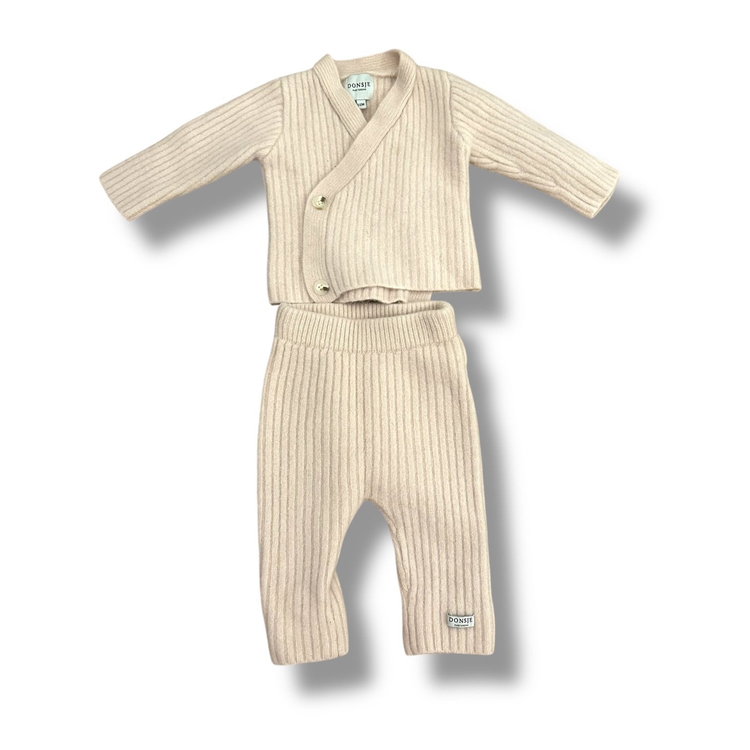Size 6-12 month Donsje cream long sleeve and pant sweater set Default Title / 6-12 month / Girl