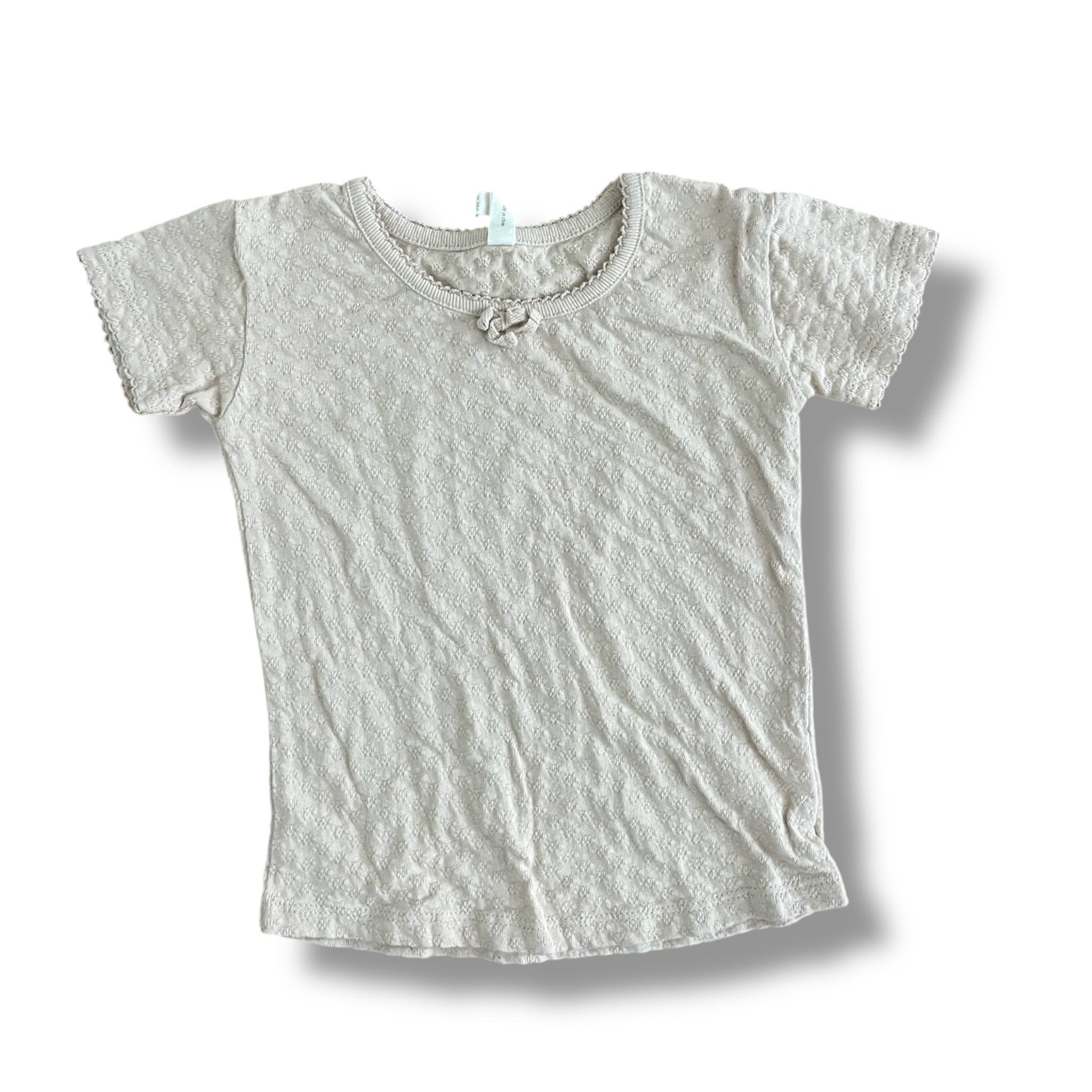 Size 18-24 month Quincy Mae light pink pointelle shirt Default Title / 18-24 month / Girl