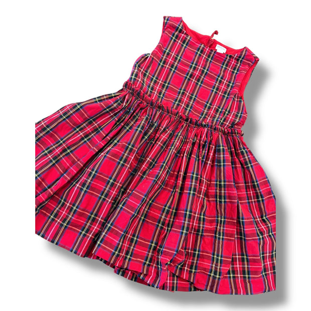 Size 10 Crewcuts red tartan plaid tank dress Default Title / 10 / Girl