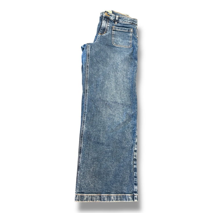 Size 14 Crewcuts wide leg jeans with front pockets Default Title / 14 / Girl
