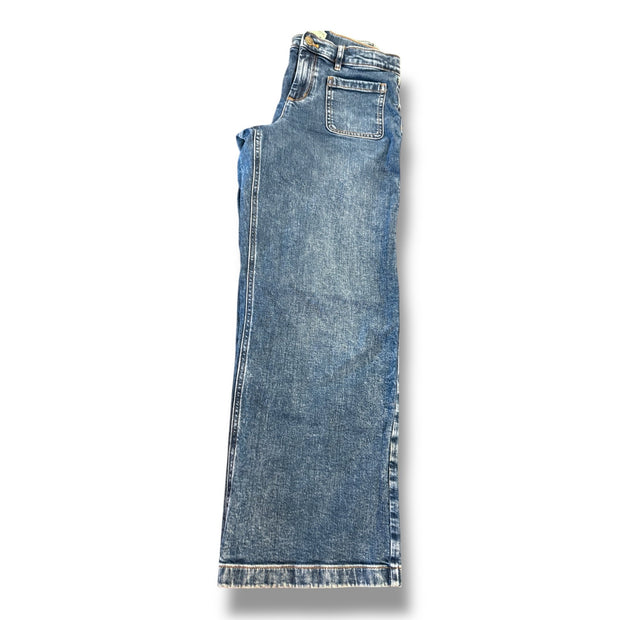 Size 14 Crewcuts wide leg jeans with front pockets Default Title / 14 / Girl