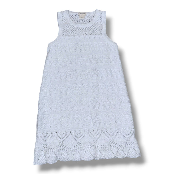 Size 5 Crewcuts white sweater-material jumper Default Title / 5 / Girl